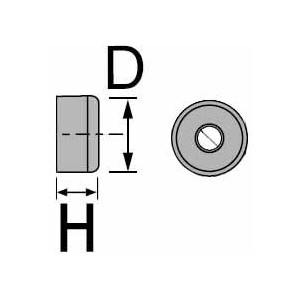 Butée amortisseur PVC souple multi-usage à visser, pour intérieur et extérieur ø28mm