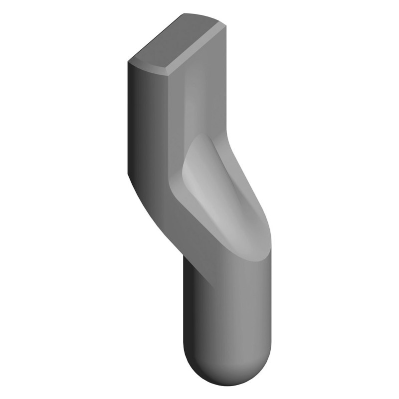 Pivot acier à souder galvanisé Ø 23 mm