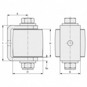 Olive spéciale pour portail lourd Ø 52 H48 M20