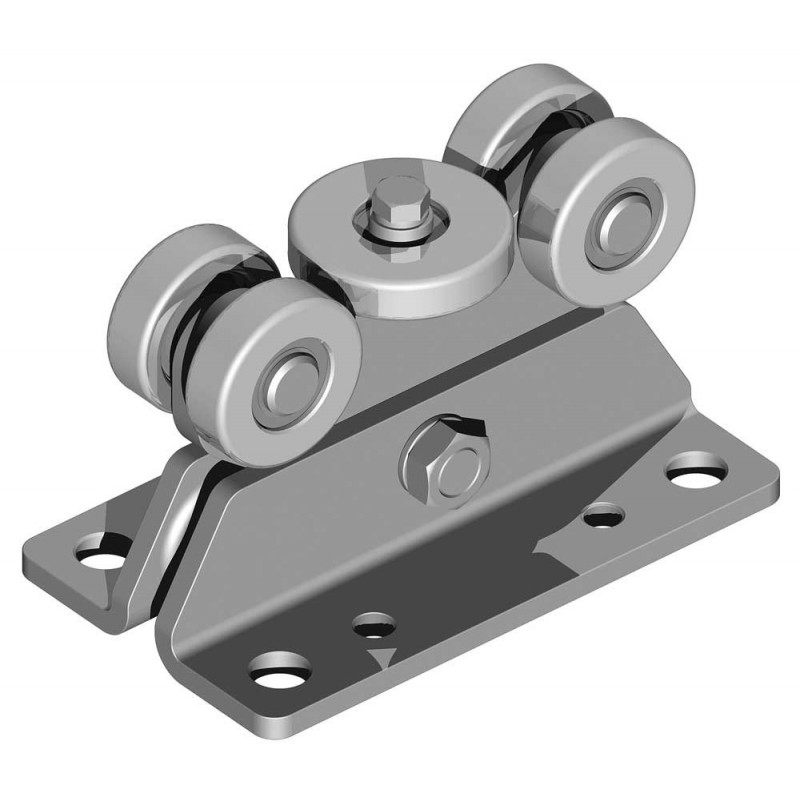 Chariot pour portail autoportant pour les rails de série P100 FAC - double réglage - acier galvanisé - 1x pièce