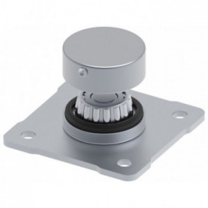 Pivot inférieur à souder, fixation par platine 110X110,roulement à rouleaux Ø 70 mm