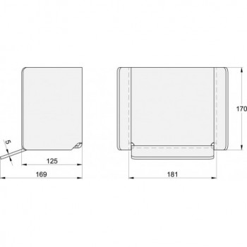 Butée de réception en acier galvanisé pour rail autoportant - pour rails série P140 FAC