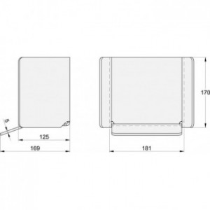 Butée de réception en acier galvanisé pour rail autoportant - pour rails série P140 FAC
