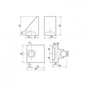 Pivot à billes à souder Ø 20 mm