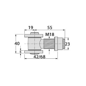 Gond à souder M18 ECO