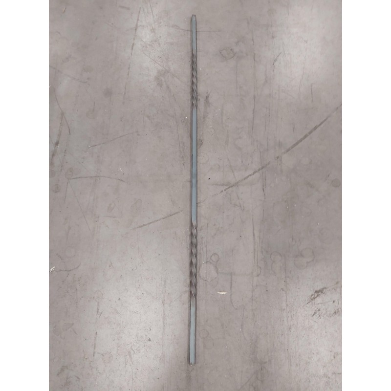 Barreau -carré de 12 -H:900mm-2 torsades