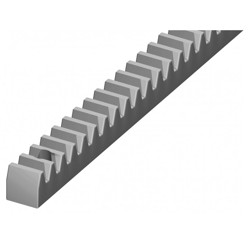 Crémaillère 2m Mod 4 acier zingué 22x22 perçée 4 trous verticaux