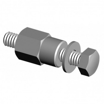 Entretoise à visser pour crémaillère à portail coulissant - taraudée M8 - acier galvanisé - pour crémaillère 1630, VA621