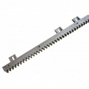 Crémaillère PVC noire, longueur 1m, 6 fixations hautes