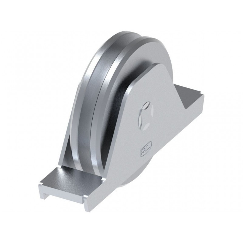 galet Ø160 SPC. U:27x10 sup int soudé ( 4)