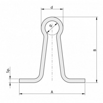 Rail à sceller larg 60 mm   6 m - Ø20mm