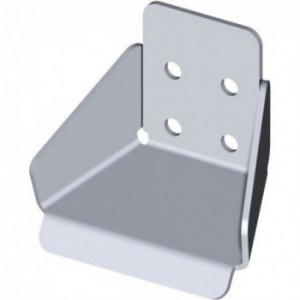 Butée de réception en acier galvanisé pour rail de portail autoportant - pour rails série P53 FAC