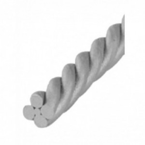 Barre torsadée Diam 35mm L: 3 m (jusqu'à rupture de stock)