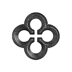 Motif déco carré de 14mm -  ø110