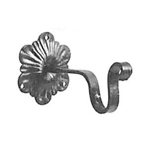 Support pour tringle à rideau 20x6 - ø120 - prof.190mm