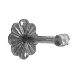 Support pour tringle à rideau pour ø21, base ø90 ,tube ø16 x130