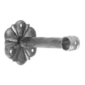 Support pour tringle à rideau pour ø21, base ø90 ,tube ø20 x150