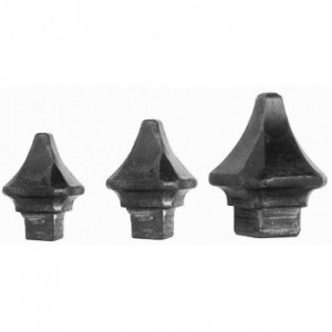 Embout forgé pour tube carré de 50