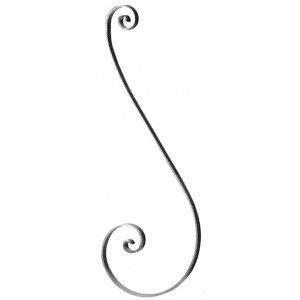 Panneau à volute en aluminium 20x6mm - 240Lx720H