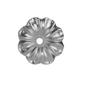 Fleur en aluminium ø60 - H10 - épaisseur 2mm TROU 10