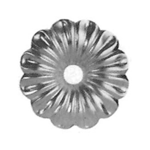 Fleur en aluminium ø90 - H10 - épaisseur 2mm