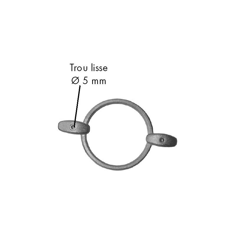 Cercle en aluminium Ø105 ext