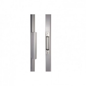 Ventouse électromagnétique Locinox à encastrer pour portails battants - Argentée