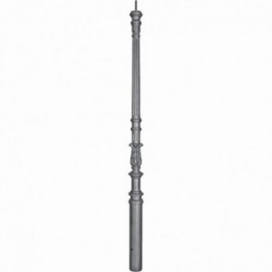 Pilastre fonte aciérée 1150H base ø 60mm ,tige filetée M10