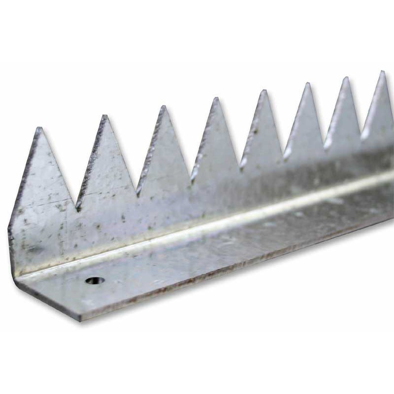 Bordure défensive pliée en acier galvanisé, 40mm de hauteur, 30mm de largeur, 2000mm de longueur, 2,5mm d'épaisseur