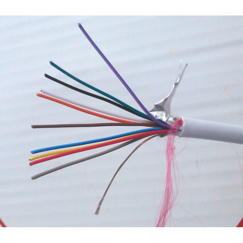 Cable 10 x 0,22mm2 avec écran   100m