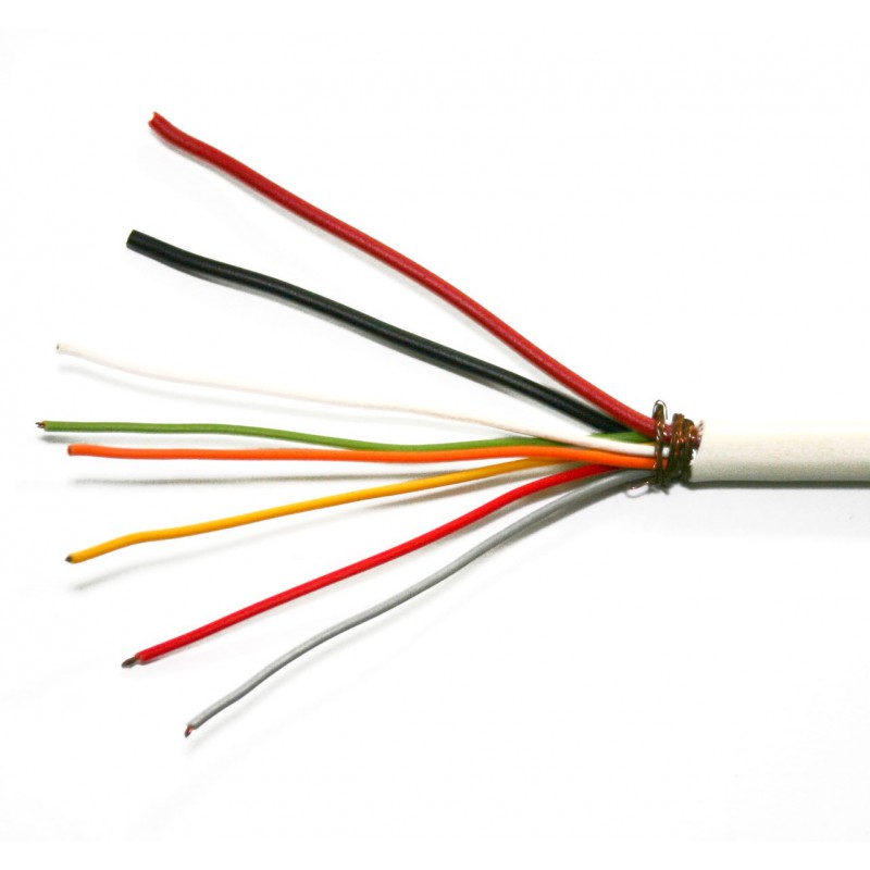 Cable 6 x 0,22mm2 avec écran + 2 x 0,75mm2   100m