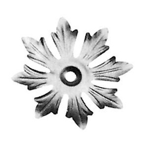 Fleur ø103 - H9 - ep 0,5 - trou ø10,5