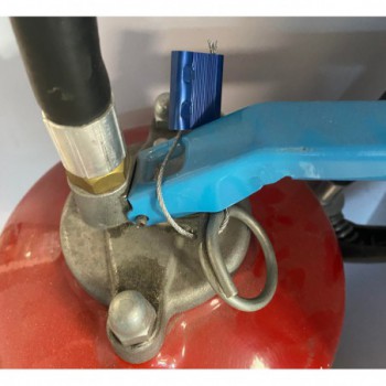 Scellé câble en aluminium FLEXIGRIP - longueur 150mm - tige ø1,5mm - BLEU VIERGE