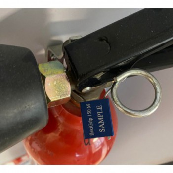 Scellé câble en aluminium FLEXIGRIP - longueur 150mm - tige ø1,5mm - BLEU VIERGE