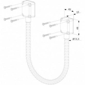 Gaine de passage en acier inoxydable 450 mm