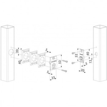Ensemble de détection de position pour porte - unité autonome
