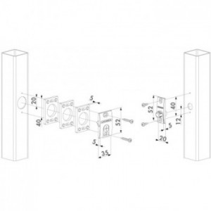 Ensemble de détection de position pour porte - unité autonome