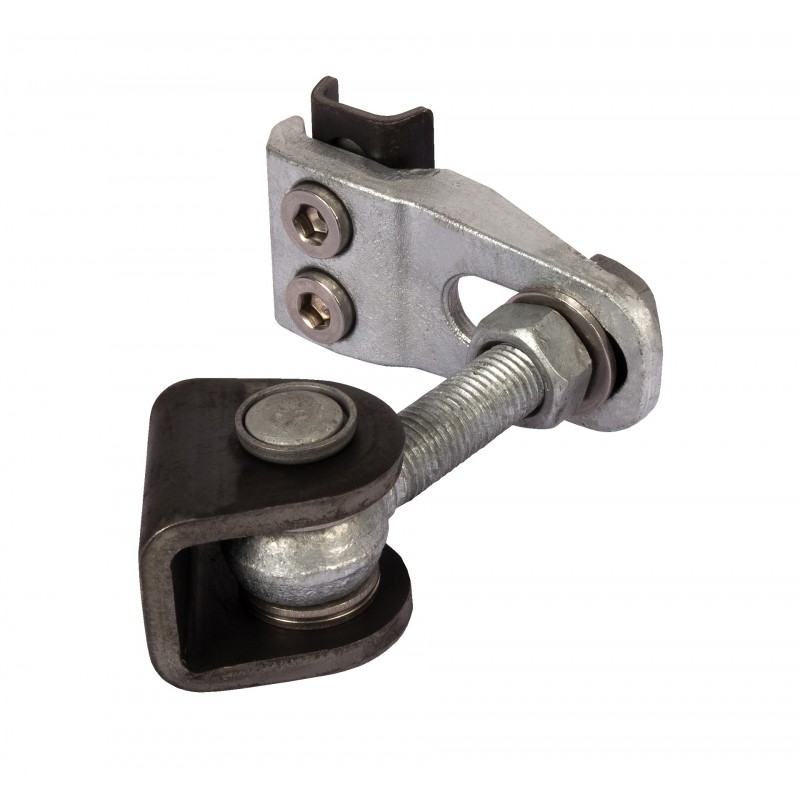 Charnière 180° quadridimensionnel pour portails portes et portillons - M20 - Tige filetée 150mm - galvanisé - Locinox