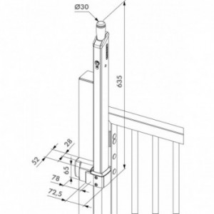 GUARDIMA - Serrure magnétique de sécurité enfant, pour piscines et parcs, Montage déporté