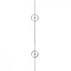 Barreau Inox 304 - Ø10mm - H1000 - L100mm - deux motifs