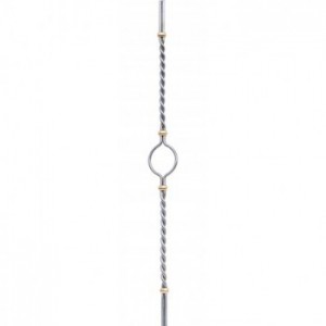 Barreau Inox 304 - 8x16mm - H1000mm - L90mm