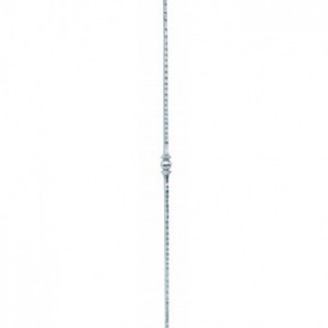 Barreau poli Inox 304 -  carré de 12x12mm -  H1000mm