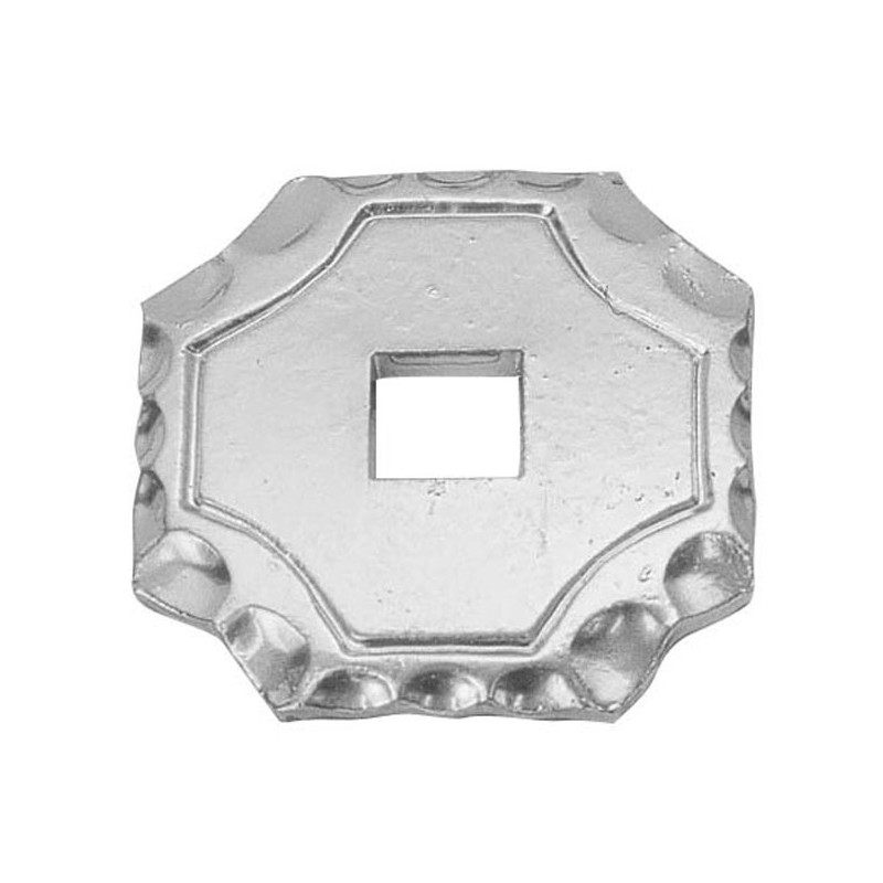 Cache scellement Inox 304 - Ø70x70mm - trou Ø12x12mm