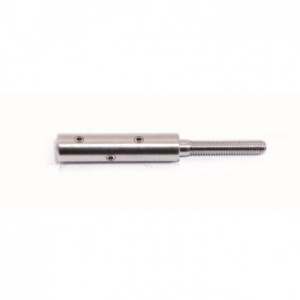 Terminaison vis pointeau câble Ø5mm - Filetage à droite - Inox 316- jusqu'à épuisement du stock - nous consulter