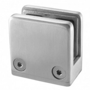 Pince carrée avec téton de sécurité - 55x55X35mm pour surface place - sans joint - INOX 316