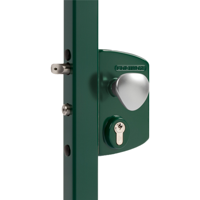 Serrure électrique Locinox - à rupture - verte - 12v AC,DC - pour profils de 40, 50, 60mm