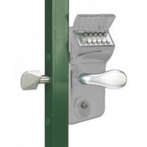 Serrure à code mécanique alu pour portail coulissant - Profil 120mm