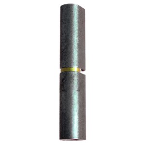Paumelle à souder axe zingué ø 11mm , rondelle en laiton -  120x16 mm