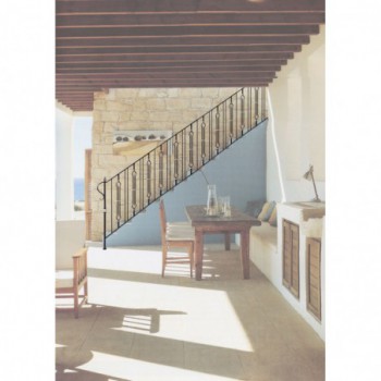 Barreau forgé décoratif - ø12mm - Largeur 80mm - 1000mm - Acier brut (jusqu'à rupture de stock)