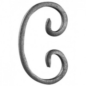 Volute 65x100h - 12x6mm - Fintion à froid